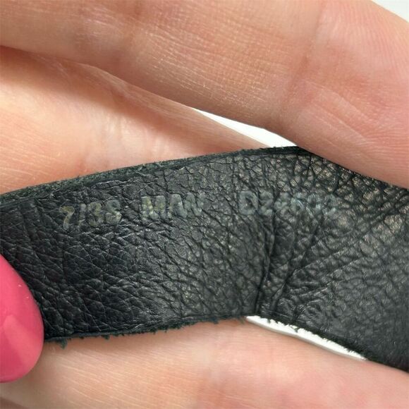 Born Women's Black Leather Strappy Studded Slingback Wedge Sandals Size 7 - Picture 15 of 15